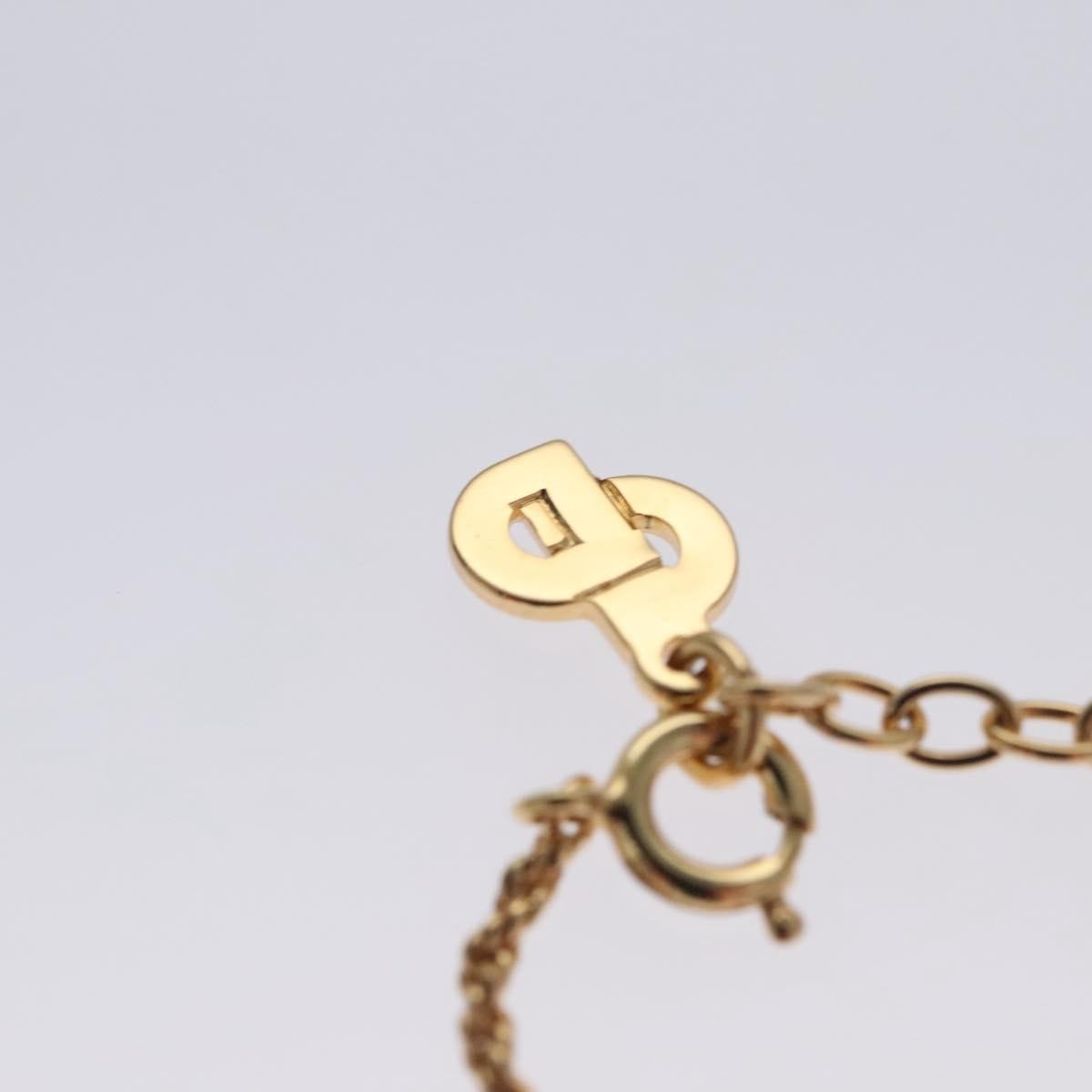 Christian Dior CD Pendant Necklace Metal, GOLD, METAL, Necklace