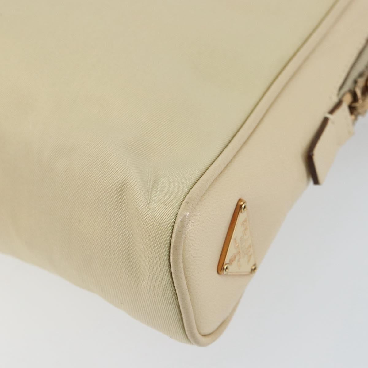 Prada Vintage Handbag Tessuto, Beige, Nylon, Handbag
