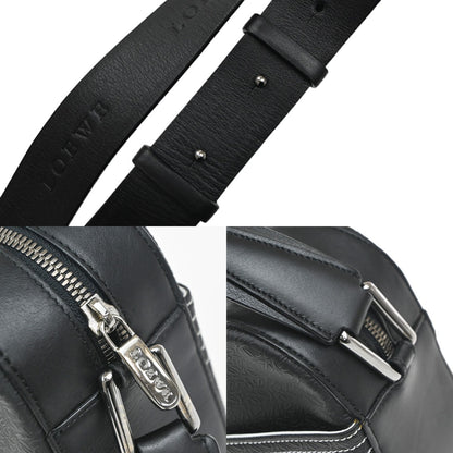 Loewe Anagram Shoulder Bag Leather, BLACK, PVC, Shoulder bag