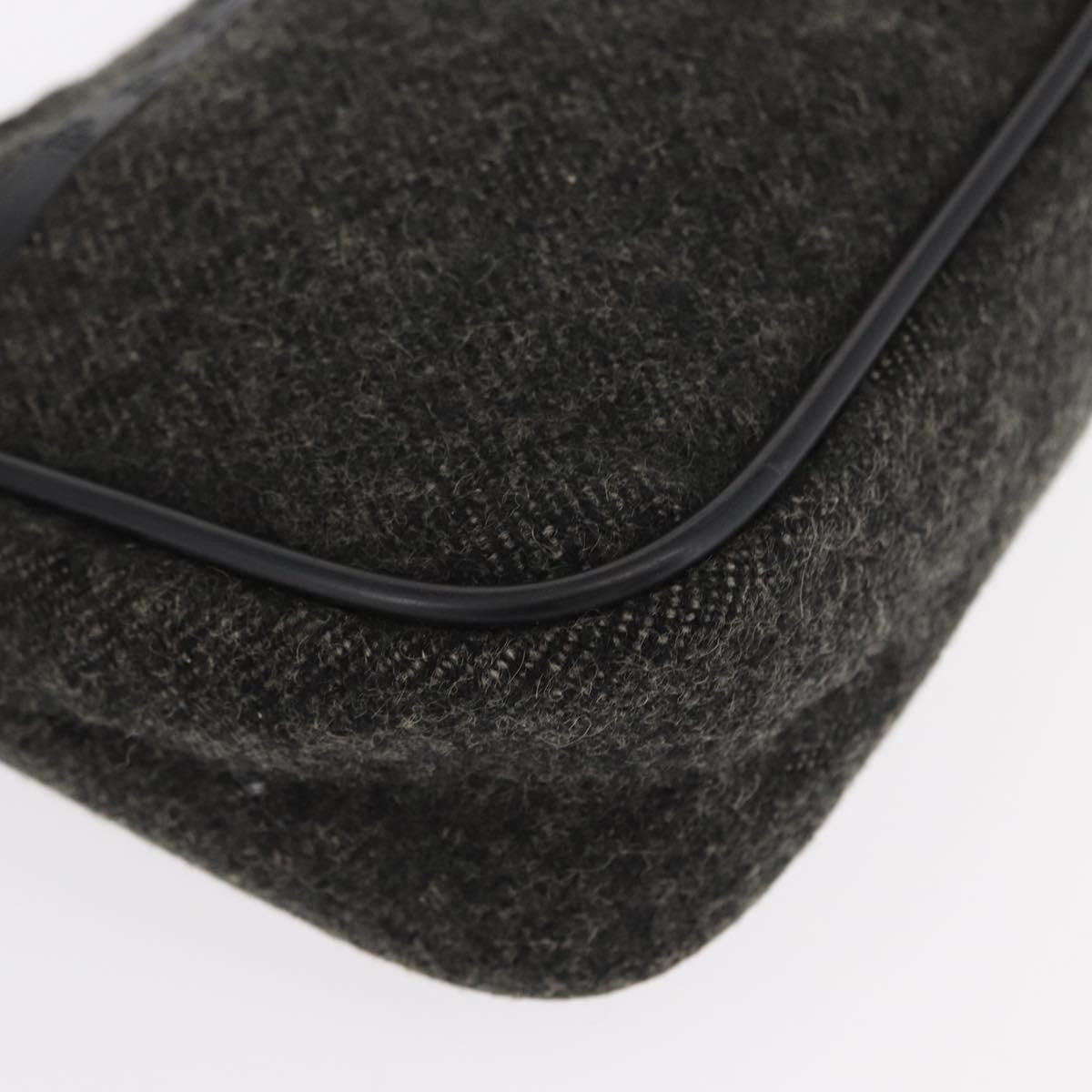 Prada Re-Edition 2000 Hobo Wool, GRAY, WOOL, Handbag