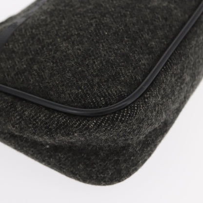 Prada Re-Edition 2000 Hobo Wool, GRAY, WOOL, Handbag