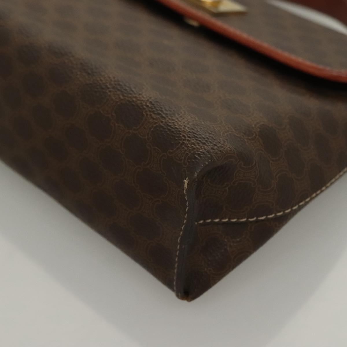 Celine Triomphe vintage handbag Macadam canvas, BROWN, CANVAS, Handbag