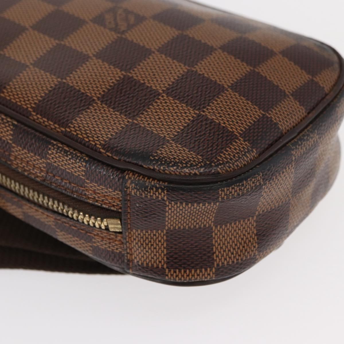 Louis Vuitton Pochette Gange Damier, Brown, Canvas, Clutch