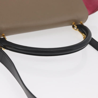 Celine Trapeze Bag Leather with Suede, Multicolour, Leather, Handbag