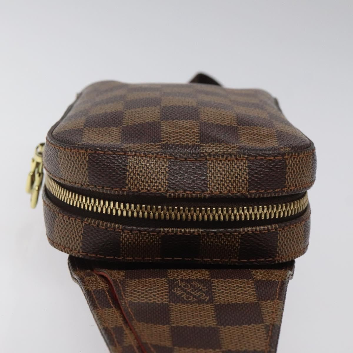 Louis Vuitton Geronimos Waist Bag Damier, BROWN, CANVAS, Travel bag
