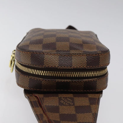 Louis Vuitton Geronimos Waist Bag Damier, BROWN, CANVAS, Travel bag