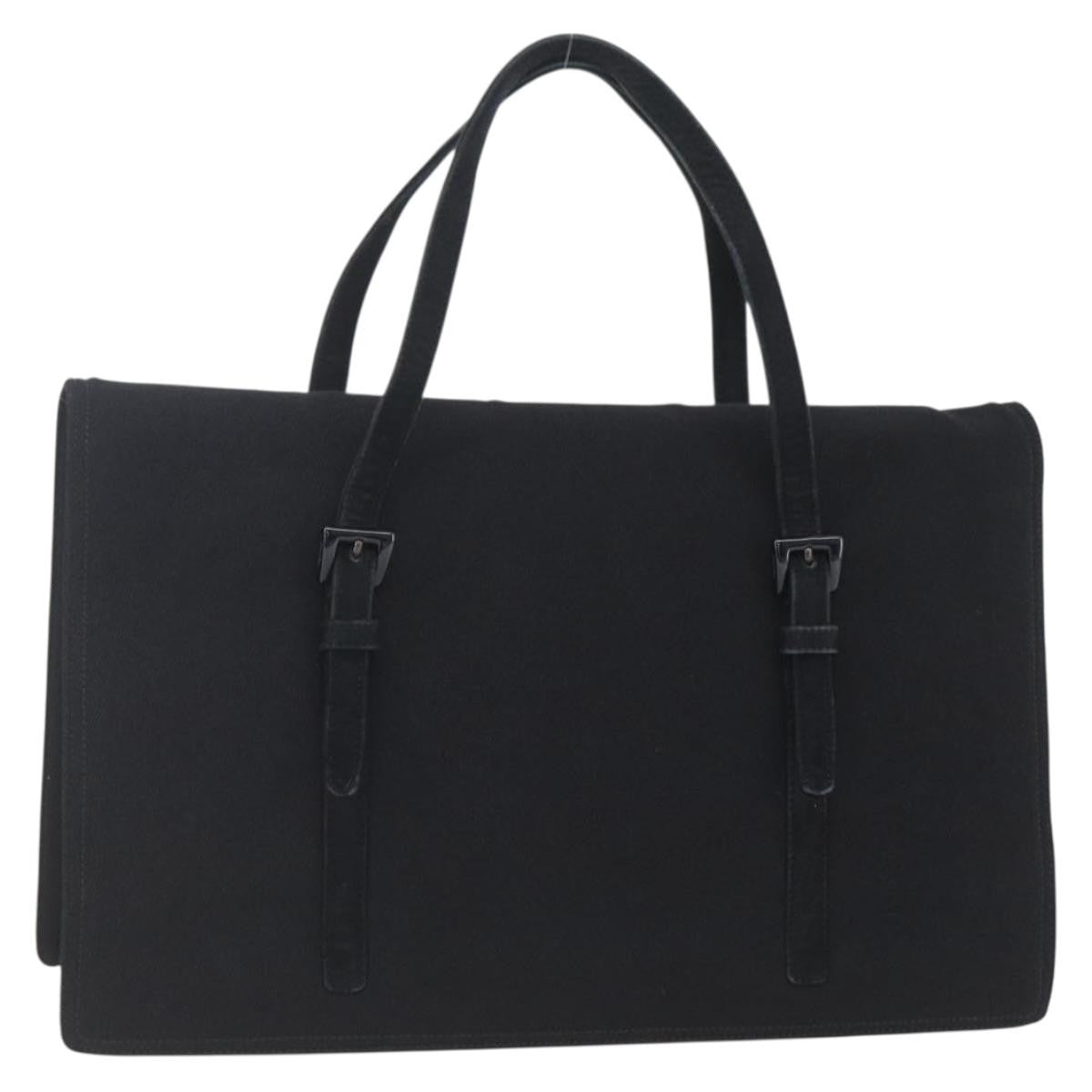 Prada Vintage Handbag Cotton, BLACK, COTTON, Handbag