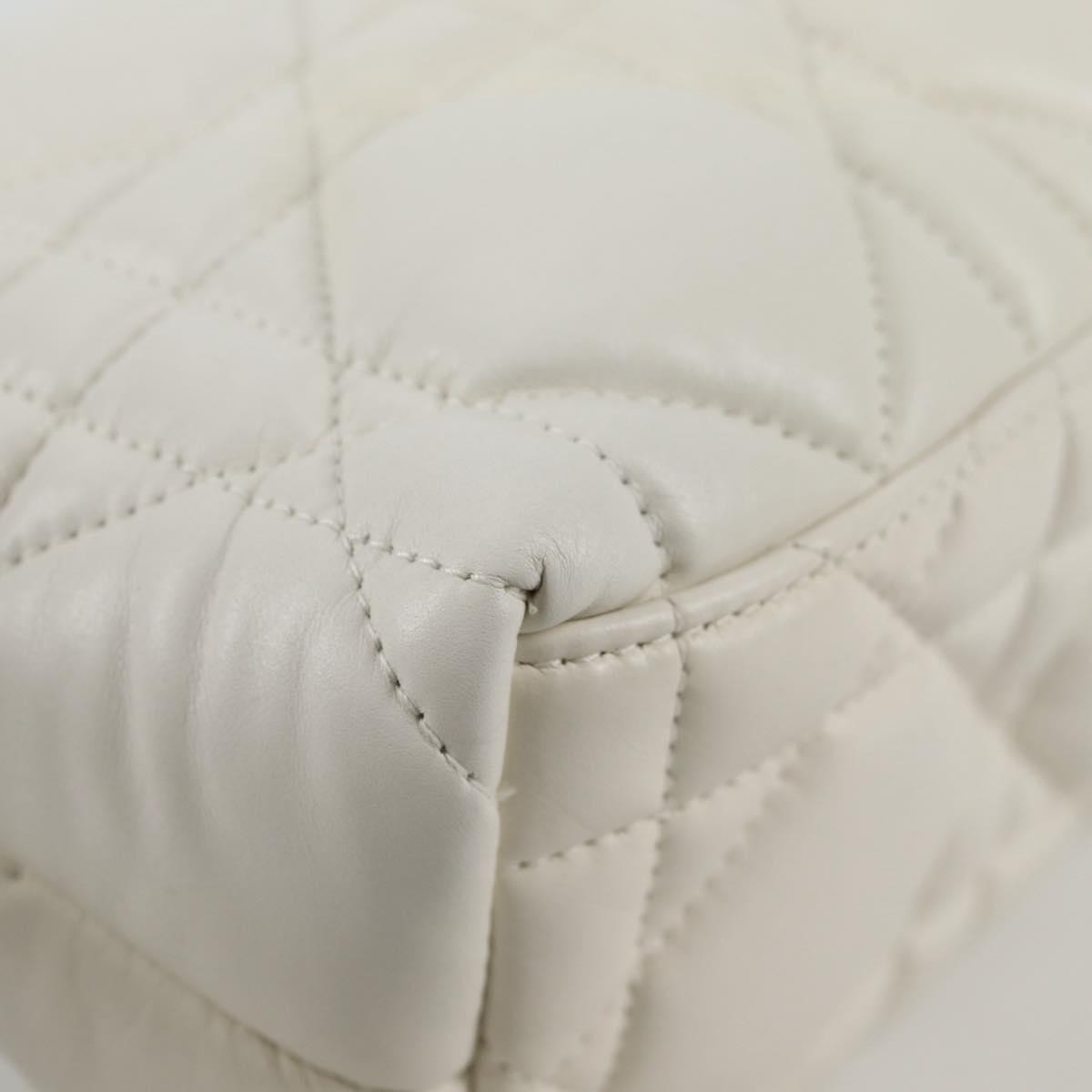 Christian Dior DiorTravel Nomad Pouch Macrocannage Quilt Calfskin, WHITE, LEATHER, Clutche & pouche