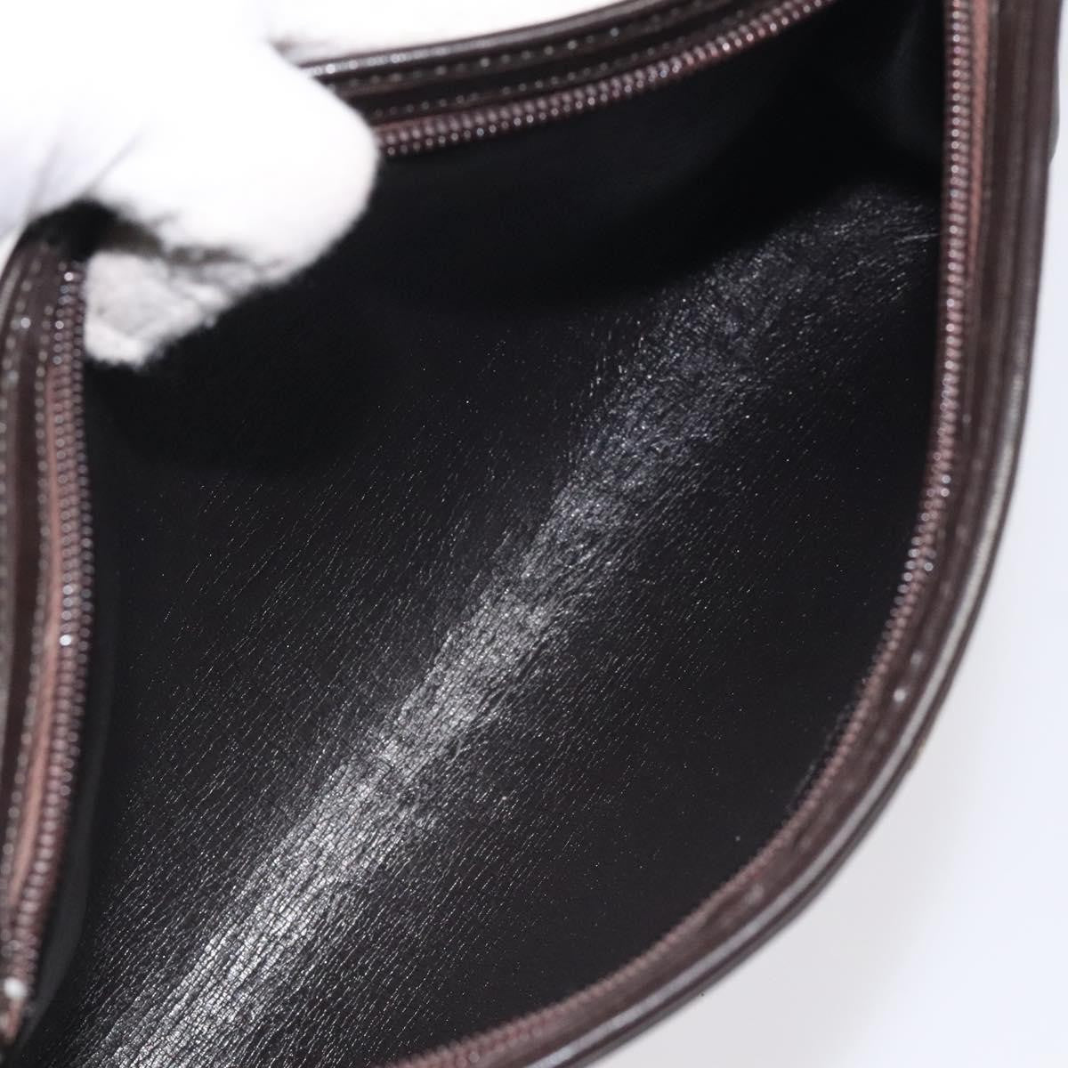 Christian Dior Vintage Trotter Shoulder Bag Canvas, BROWN, CANVAS, Shoulder bag