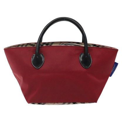 Burberry Nova Check Tote Nylon, RED, NYLON, Tote bag