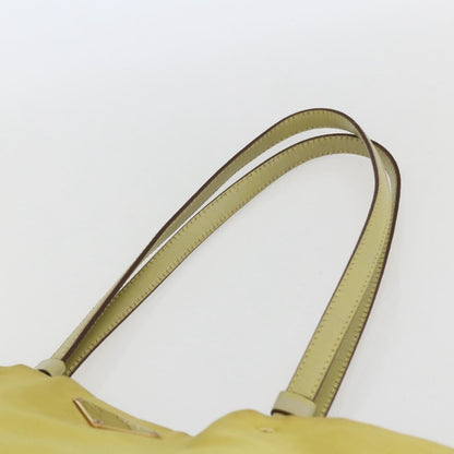 Prada Vintage Tote Tessuto, YELLOW, NYLON, Tote bag