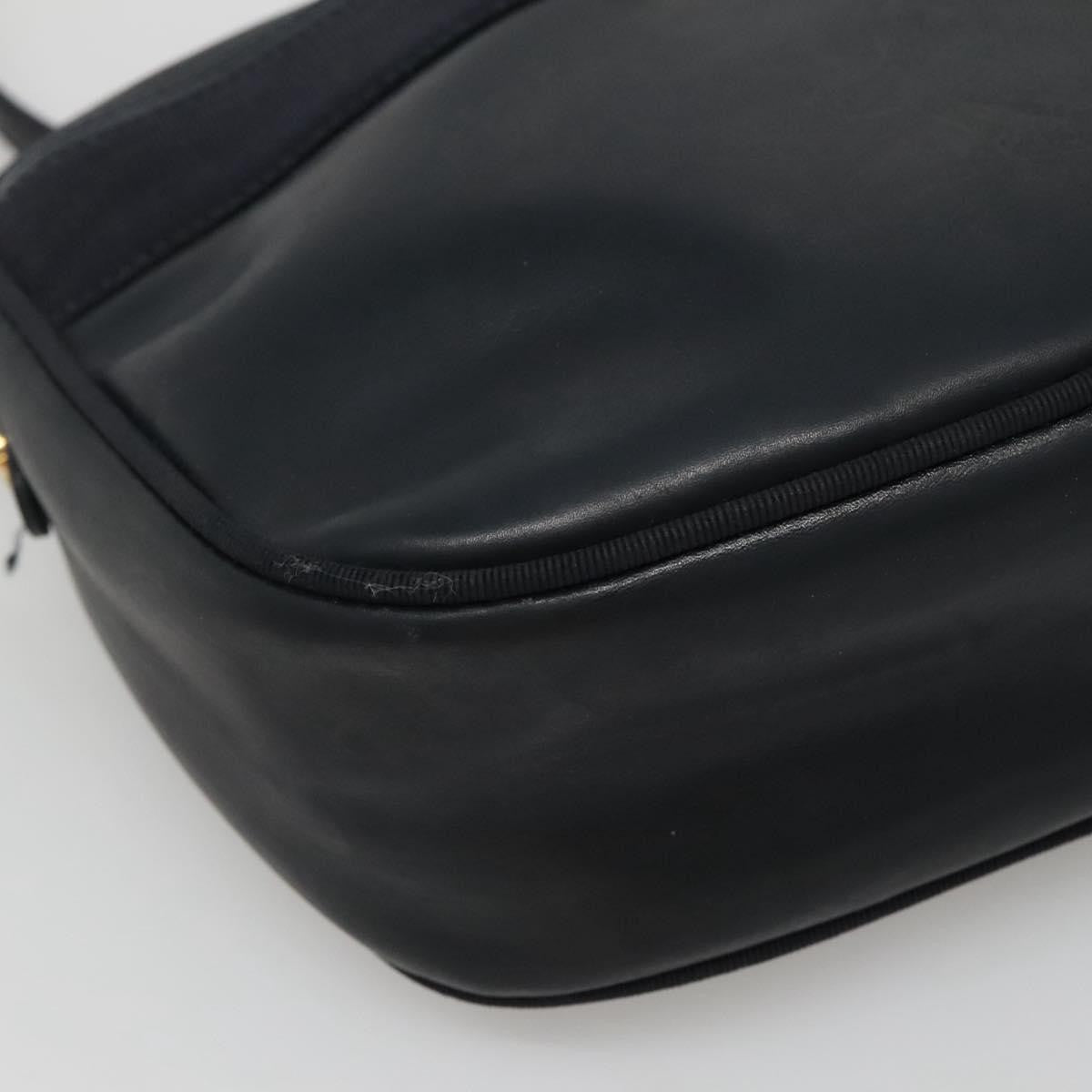 Salvatore Ferragamo Vala Shoulder Bag Leather, NAVY, LEATHER, Shoulder bag