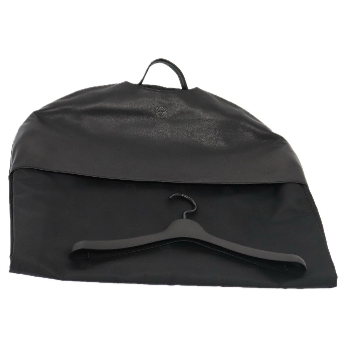 Loewe Anagram handbag Leather, BLACK, LEATHER, Handbag