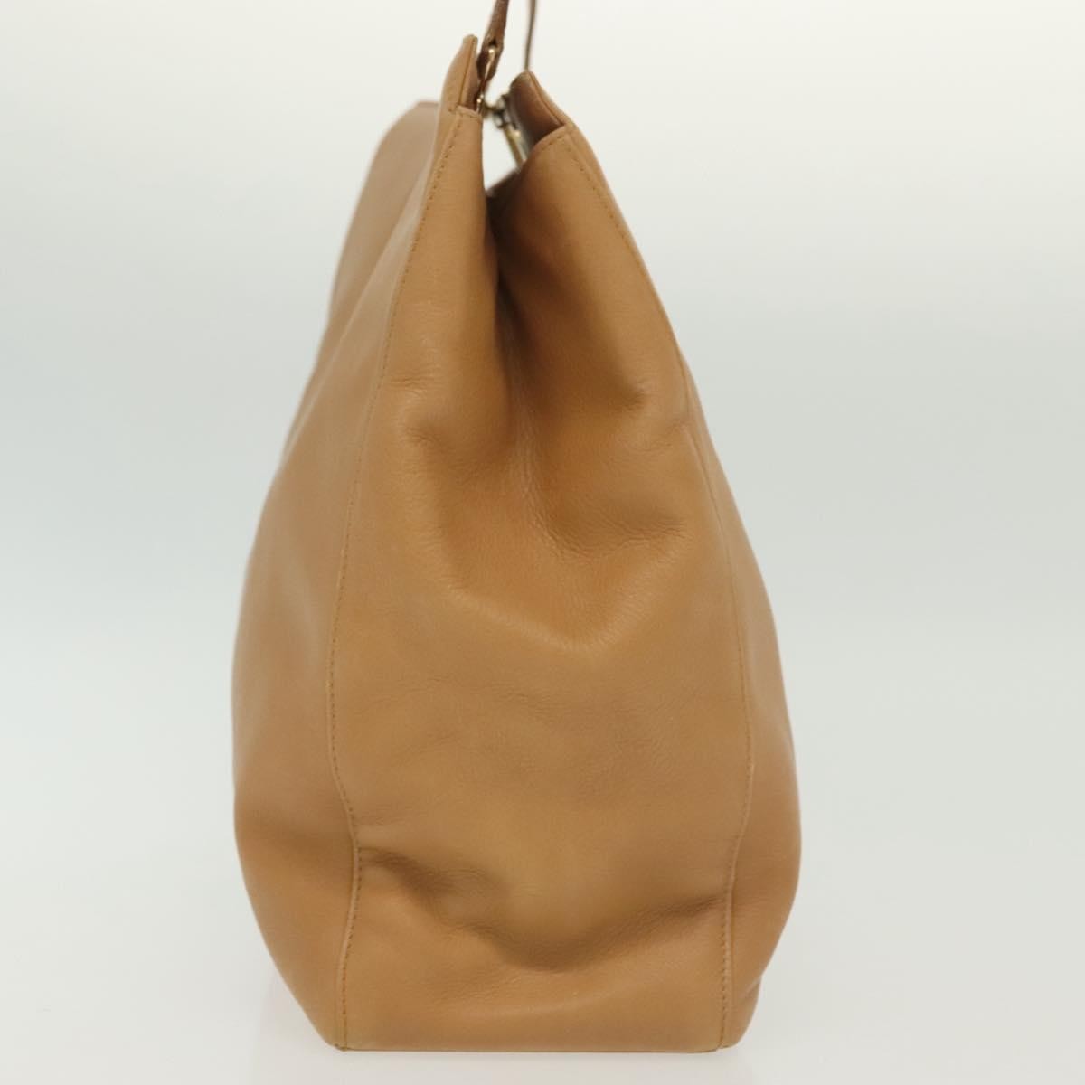 Salvatore Ferragamo Shoulder Bag Leather, BEIGE, LEATHER, Shoulder bag