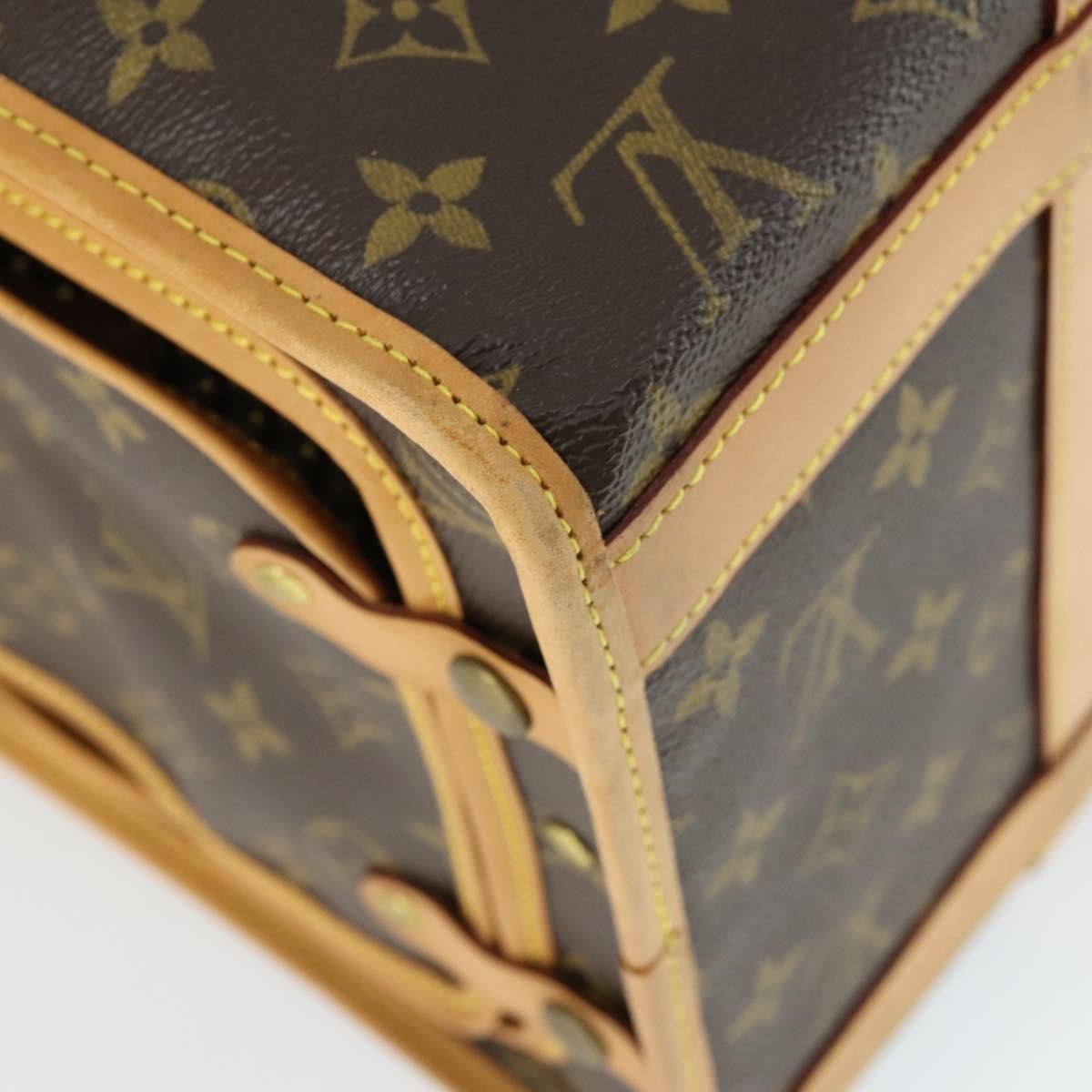Louis Vuitton Dog Carrier Bag Monogram Canvas, Brown, Canvas, Travel Bag
