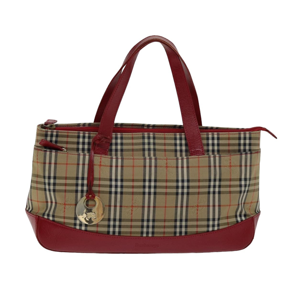 Burberry Nova Check Handbag Nova Check Canvas, BEIGE, CANVAS, Handbag