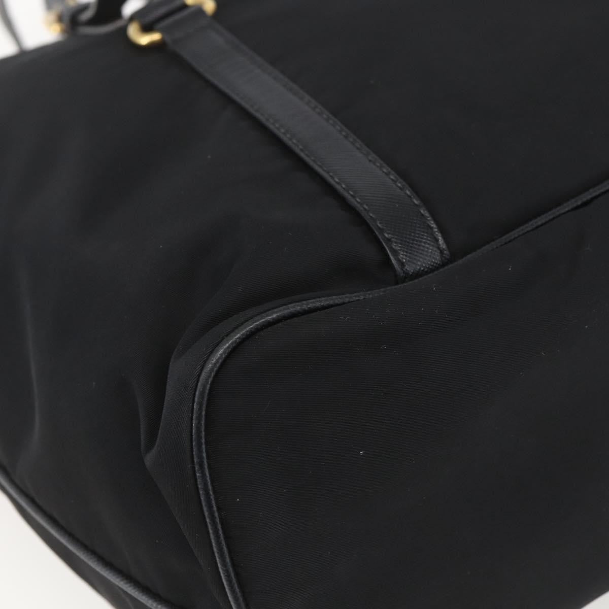 Prada Belted Tote Tessuto, BLACK, NYLON, Tote bag