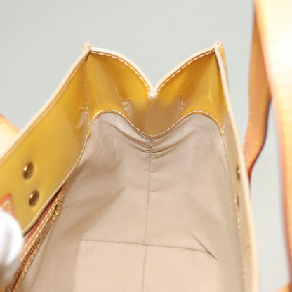 Louis Vuitton Reade Handbag Monogram Vernis, Yellow, Patent Leather, Handbag