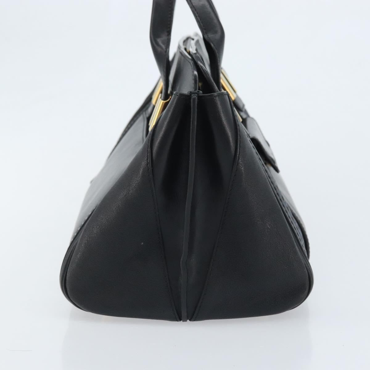 Chloe Alice Satchel Leather, Black, Leather, Handbag