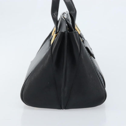 Chloe Alice Satchel Leather, Black, Leather, Handbag