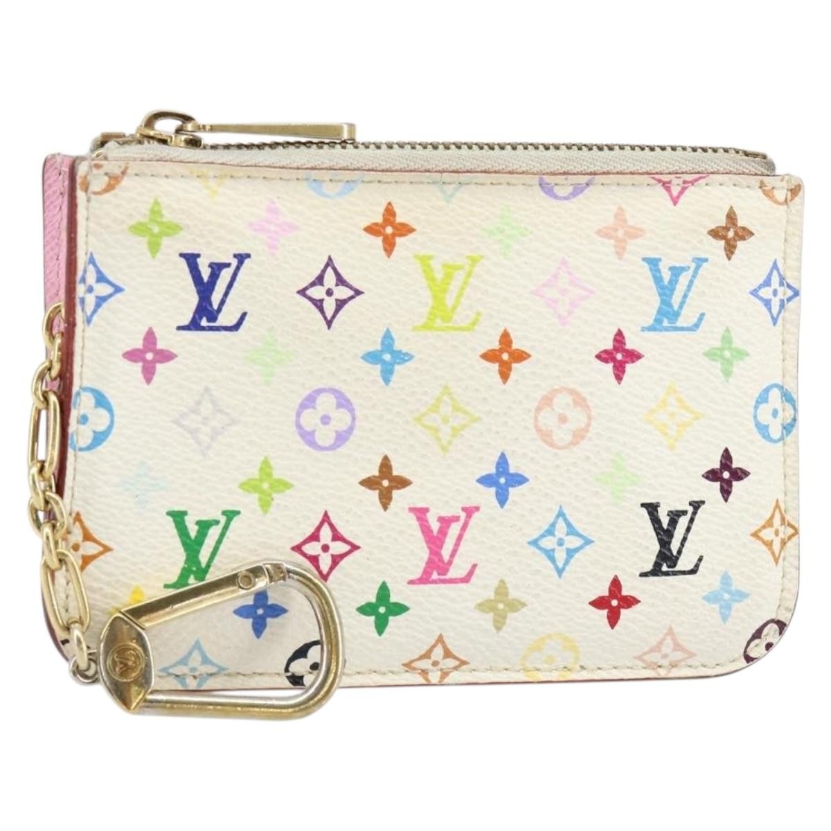 Louis Vuitton Pochette Cles Key Pouch Reverse Monogram Giant, MULTICOLOUR, CANVAS, Clutche & pouche