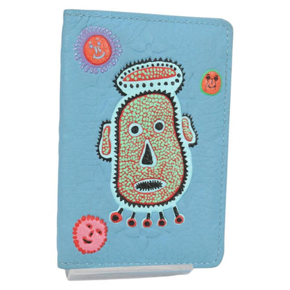 Louis Vuitton pocket organizer Leather, BLUE, LEATHER, Card Holders