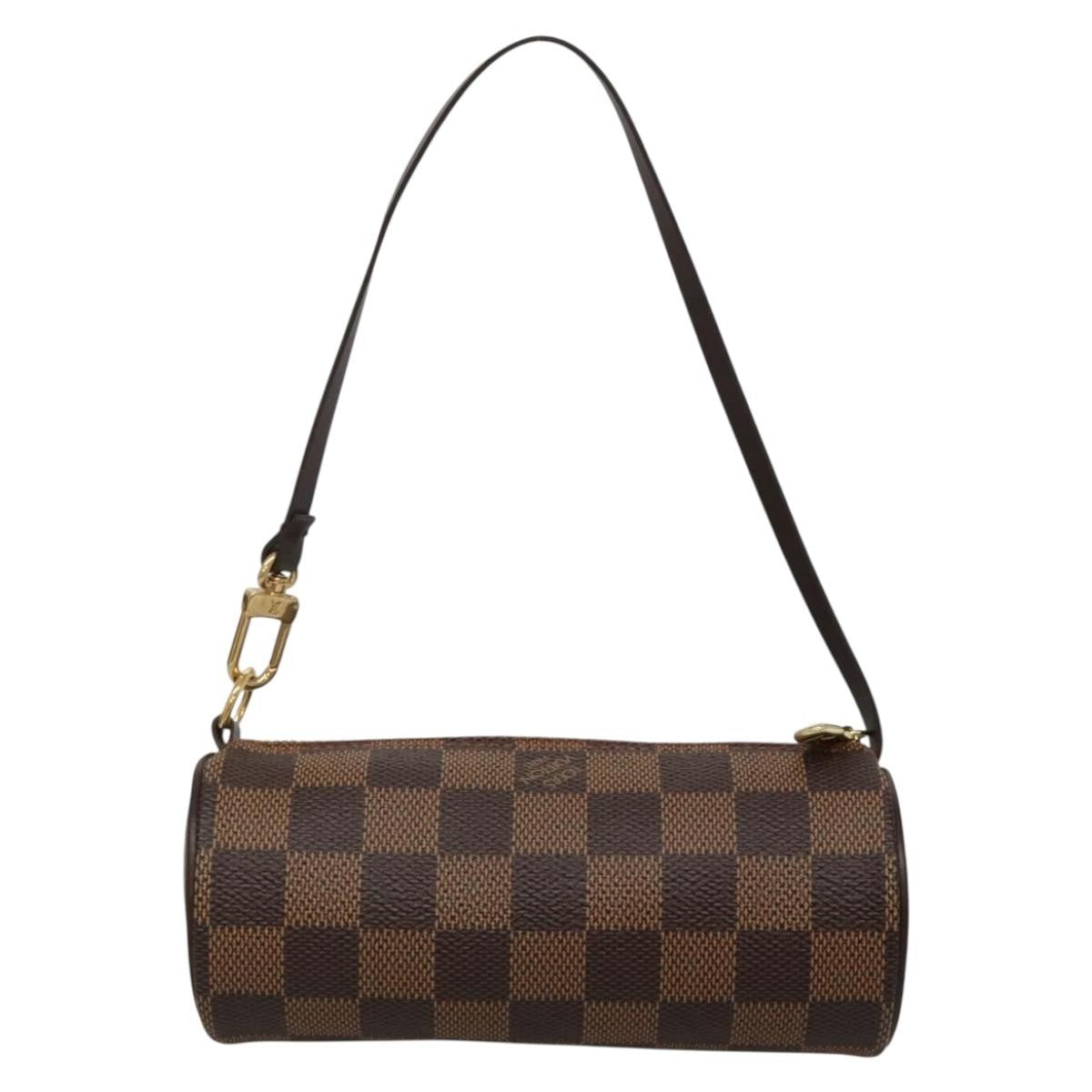 Louis Vuitton Papillon Pochette Damier, BROWN, CANVAS, Handbag