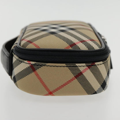 Burberry Nova check Pochette Nylon, BEIGE, NYLON, Clutche & pouche