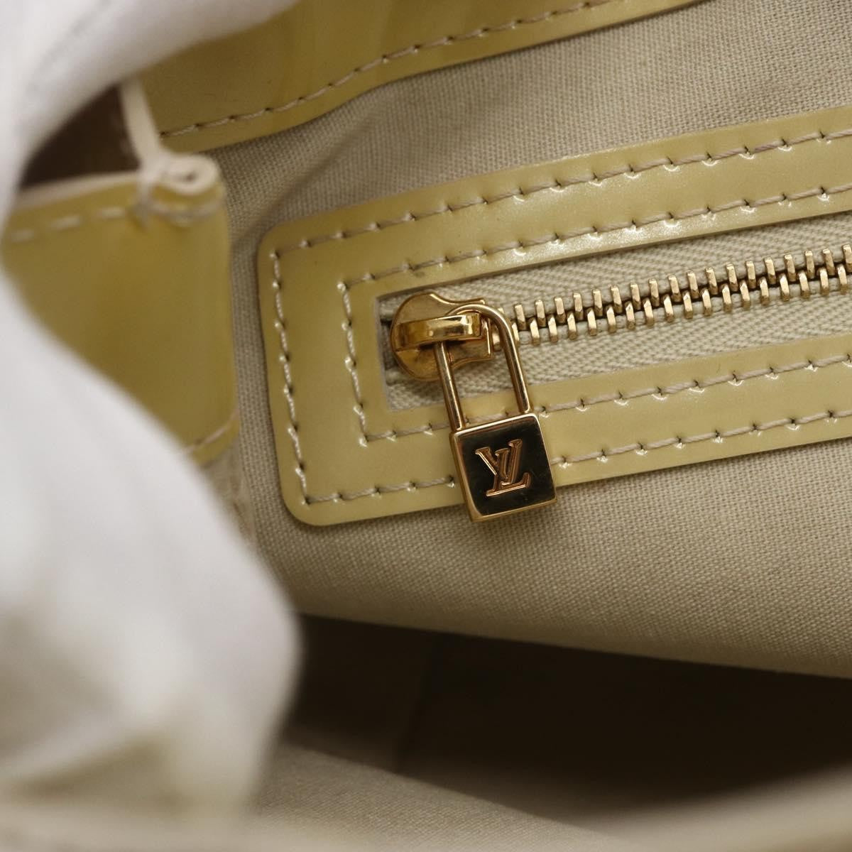 Louis Vuitton Wilshire Handbag Monogram Vernis, BEIGE, PATENT_LEATHER, Handbag