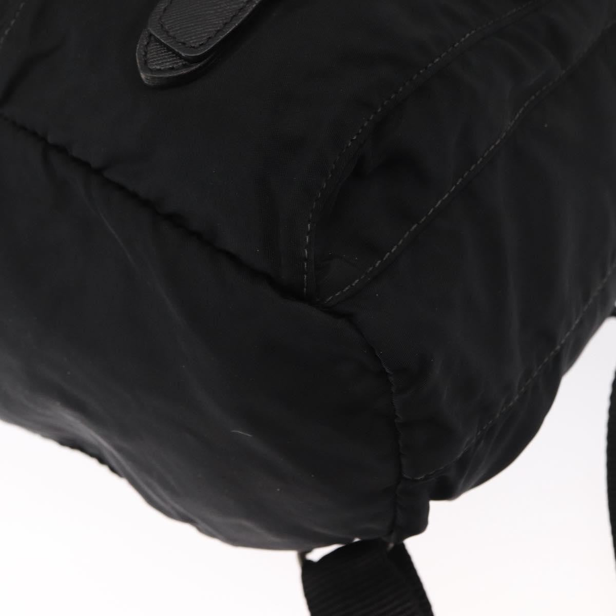Prada Double Front Pocket Backpack Tessuto, BLACK, NYLON, Backpack