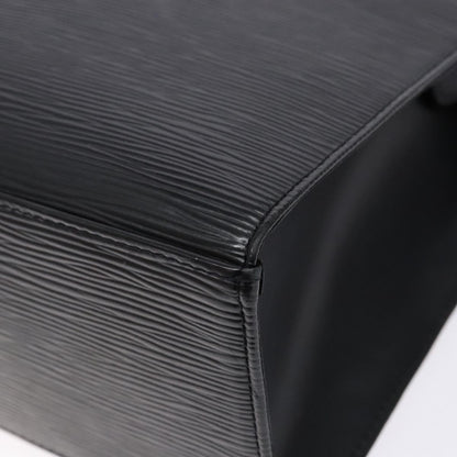 Louis Vuitton Croisette Handbag Epi Leather, BLACK, LEATHER, Tote bag