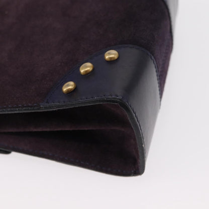 Celine Handbag Suede, PURPLE, SUEDE, Handbag