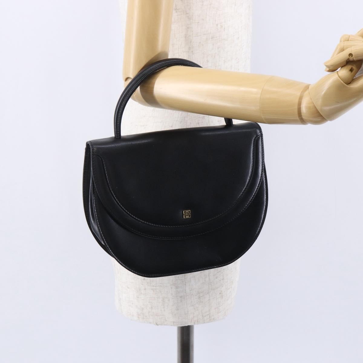 Givenchy Vintage 4G handbag Leather, BLACK, LEATHER, Handbag