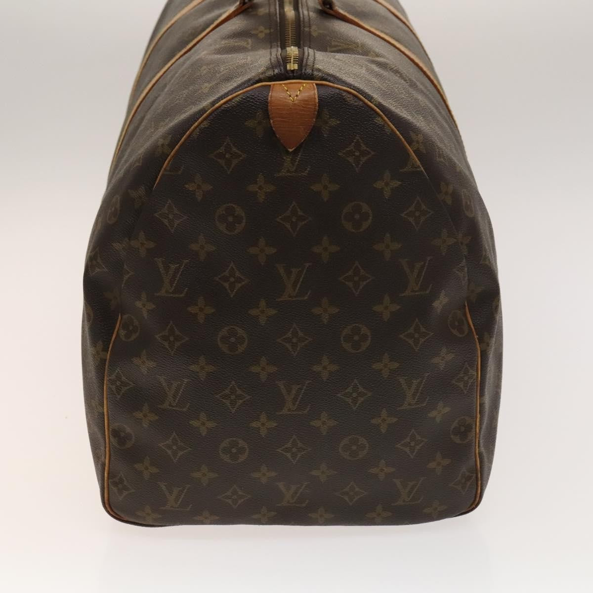 Louis Vuitton Keepall Bag Monogram Canvas, BROWN, CANVAS, Travel bag