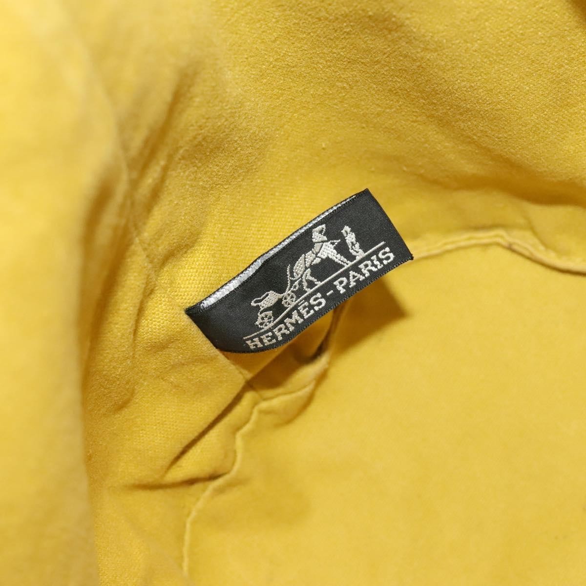 Hermes Polochon Mimile Drawstring Backpal Canvas, ORANGE, CANVAS, Backpack