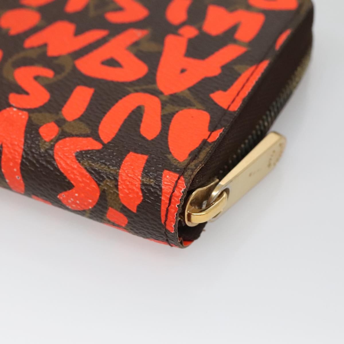 Louis Vuitton Zippy Wallet NM Monogram Graffiti, ORANGE, CANVAS, Wallets