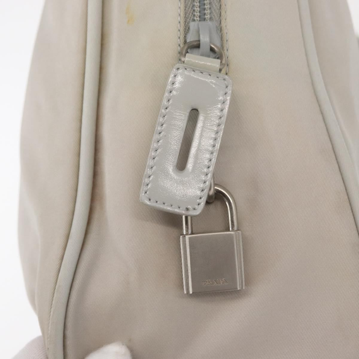Prada Vintage Tote Nylon, WHITE, NYLON, Tote bag