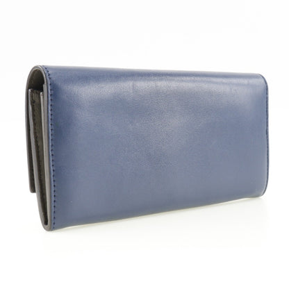 Fendi Peekaboo Wallet Leather, NAVY, LEATHER, Wallets