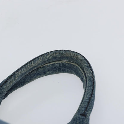 Prada Canapa Open Tote Denim, BLUE, CANVAS, Tote bag