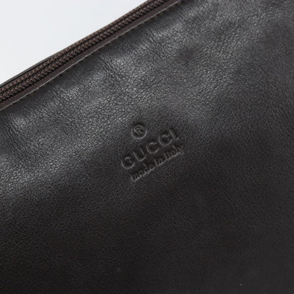 Gucci Vintage Shoulder Bag Leather, BLACK, CANVAS, Shoulder bag