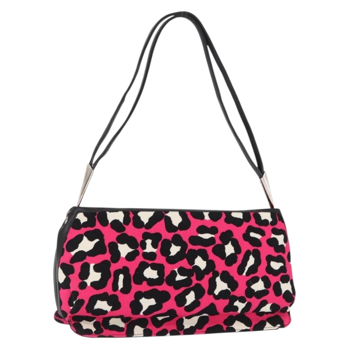 Bottega Veneta Vintage Shoulder Bag Canvas, PINK, CANVAS, Shoulder bag
