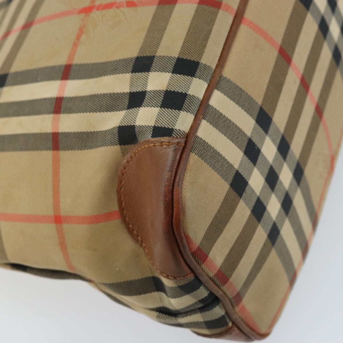 Burberry Nova check Shoulder bag Canvas and Leather, BEIGE, CANVAS, Shoulder bag