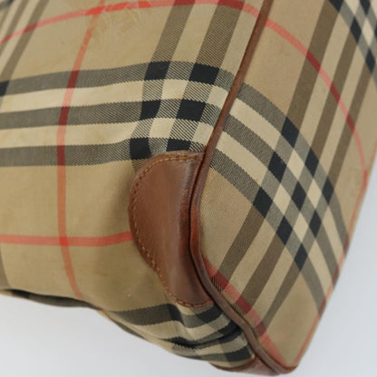 Burberry Nova check Shoulder bag Canvas and Leather, BEIGE, CANVAS, Shoulder bag