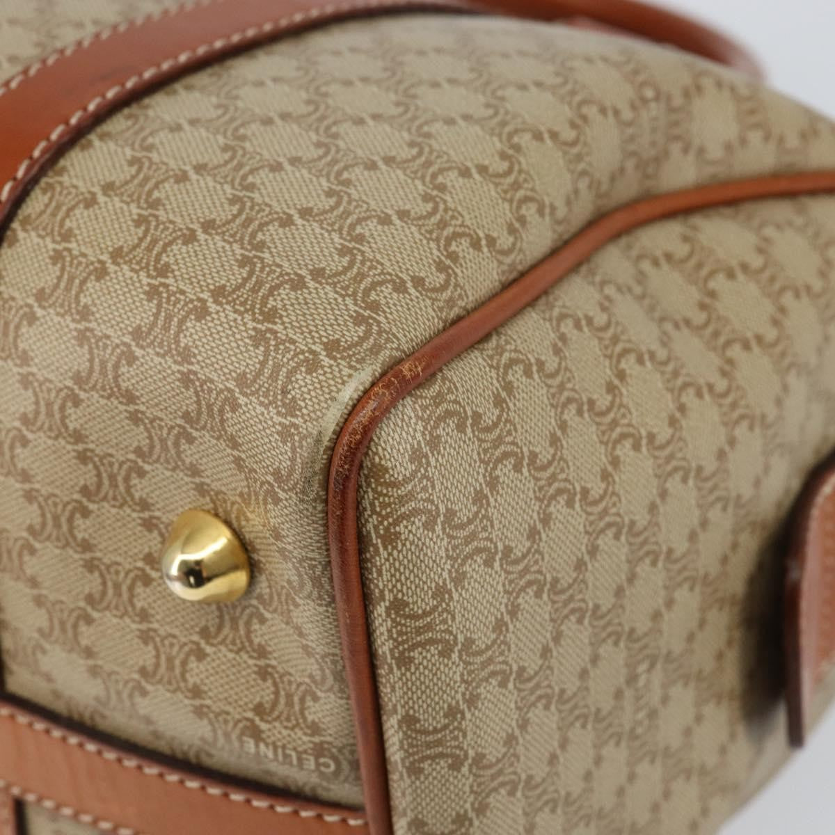 Celine Macadam Handbag Macadam with leather, BEIGE, PVC, Handbag