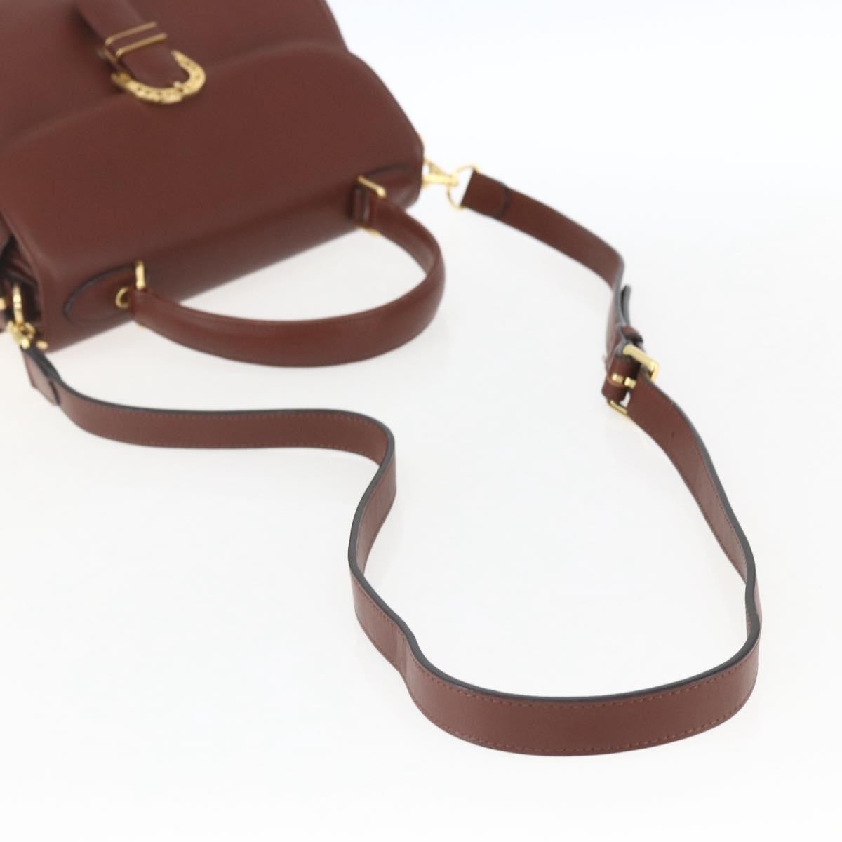 Valentino Garavani Vintage Handbag Leather, BROWN, LEATHER, Handbag