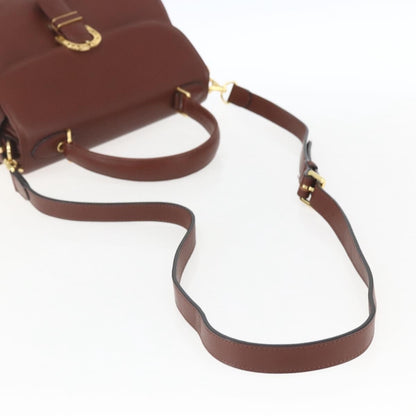 Valentino Garavani Vintage Handbag Leather, BROWN, LEATHER, Handbag
