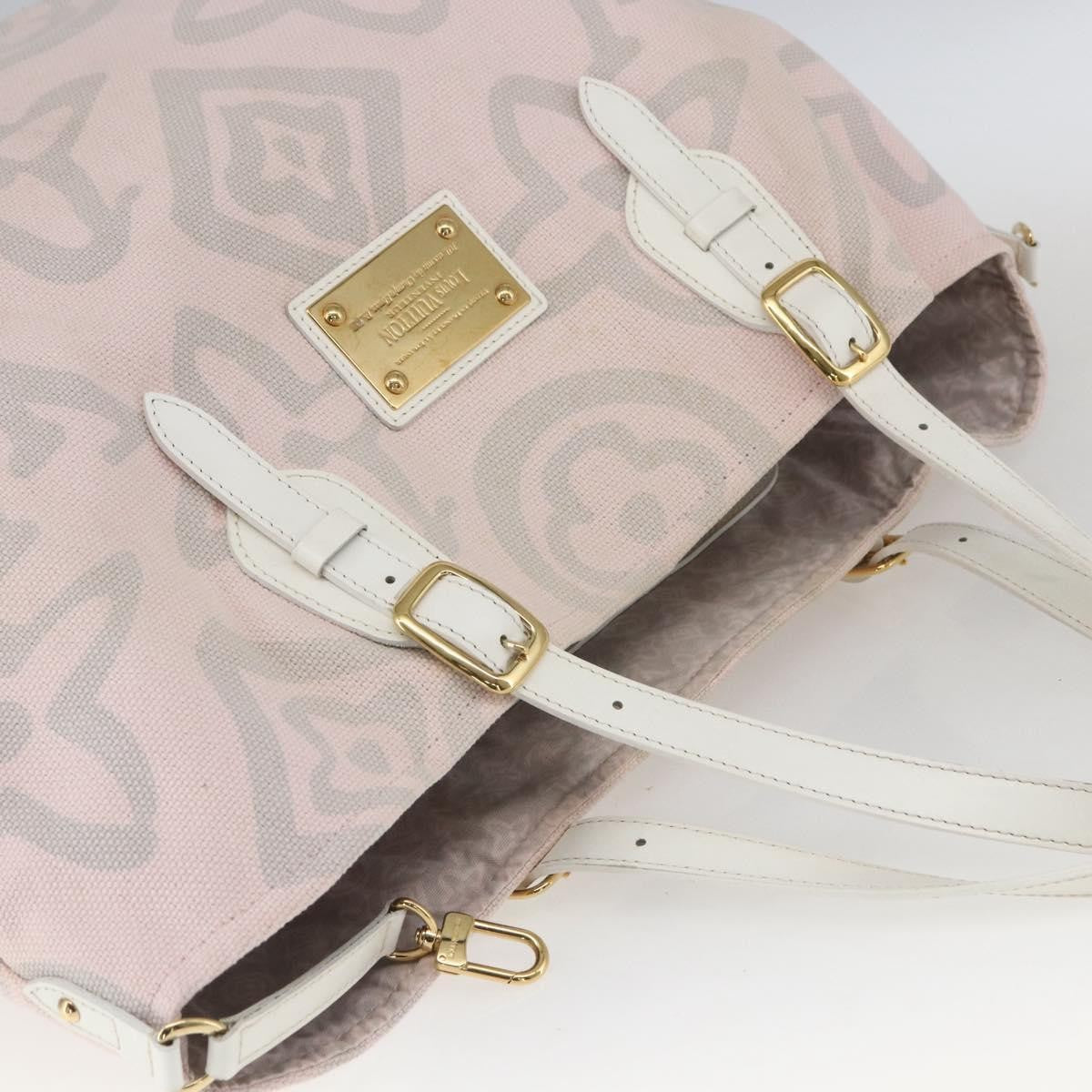 Louis Vuitton Tahitienne Cabas Canvas, PINK, CANVAS, Tote bag