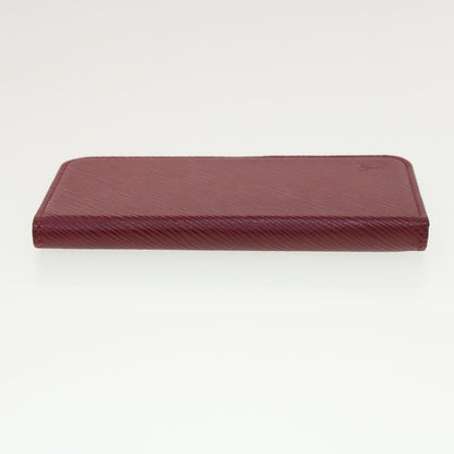 Louis Vuitton iPhone X / XS Folio Epi Leather, BURGUNDY, LEATHER, Tech accessory