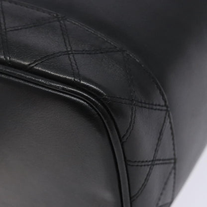 Chanel Vintage Timeless Cosmetic Case Caviar, BLACK, LEATHER, Toiletry Case