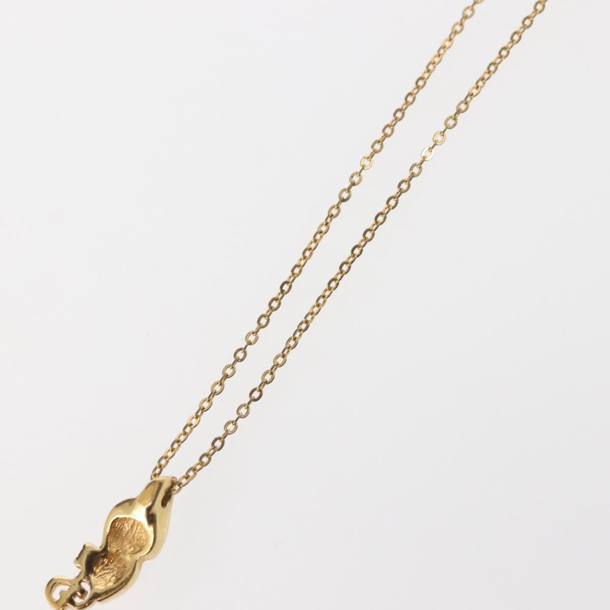 Christian Dior CD Pendant Necklace Gold-plated, GOLD, METAL, Necklace